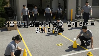 서울 중구 원룸이사 용달 🚚 업체 리스트 & 꿀팁🍯 대방출!